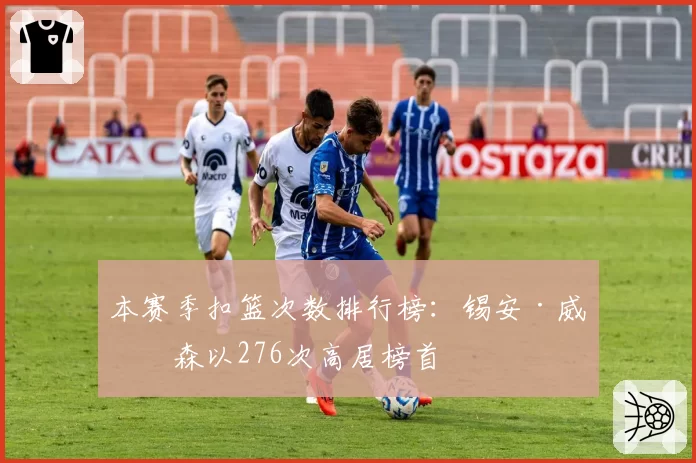 本赛季扣篮次数排行榜：锡安·威廉森以276次高居榜首
