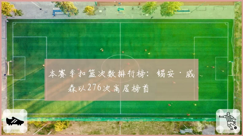 本赛季扣篮次数排行榜：锡安·威廉森以276次高居榜首