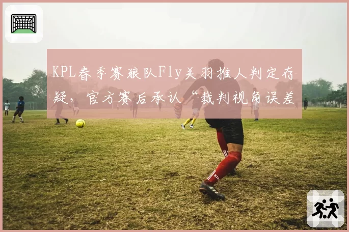 KPL春季赛狼队Fly关羽推人判定存疑，官方赛后承认“裁判视角误差”